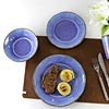 melamine dinnerware set blue